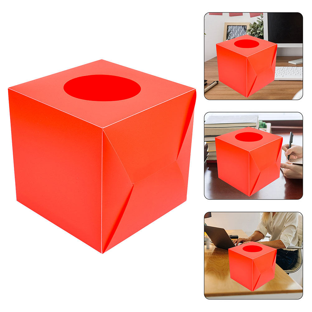 Event Party Box - กล่องลอตเตอรี่แบบพกพา 2 ชิ้น อเนกประสงค์ ทรงลูกบาศก์ สำหรับเก็บตั๋วจับฉลาก