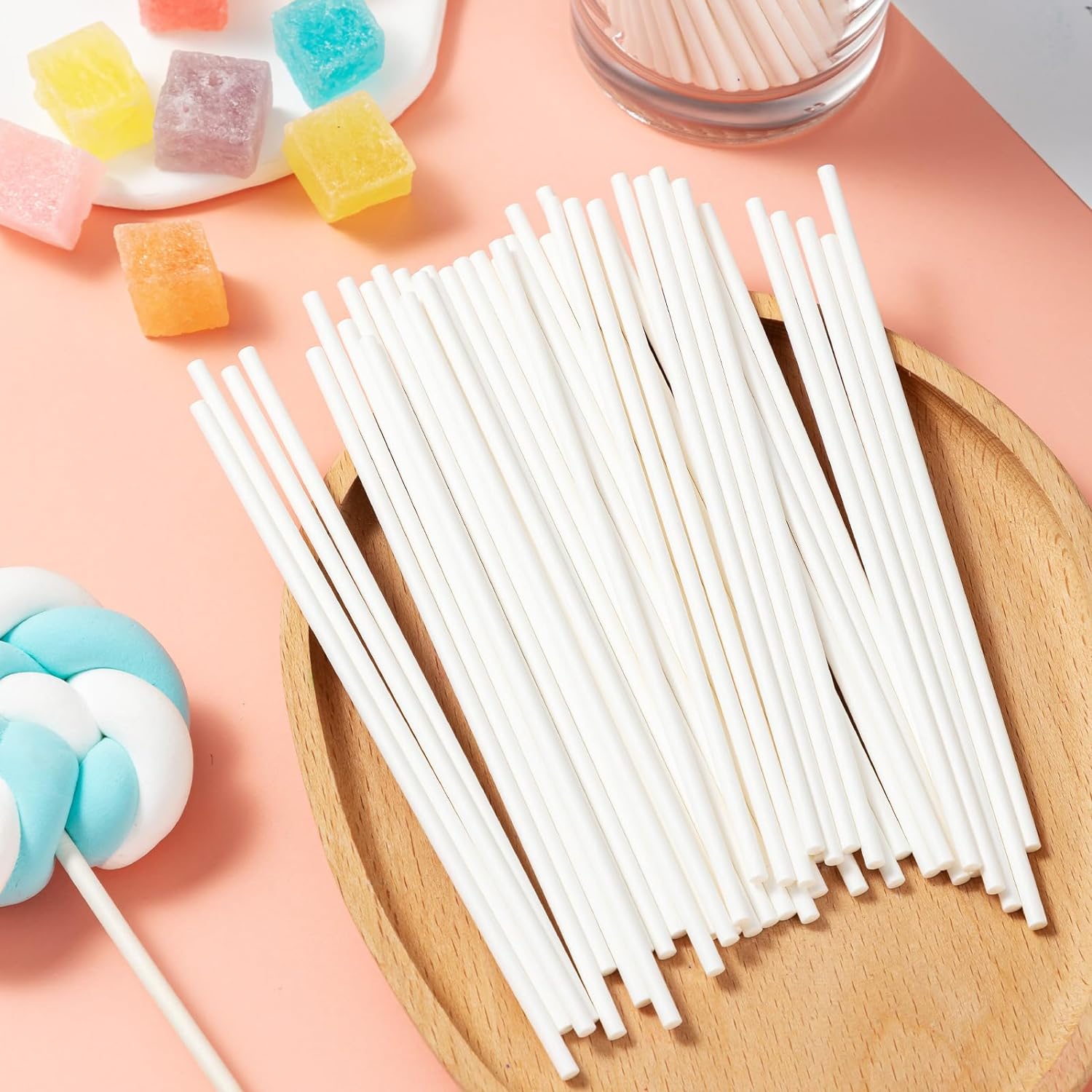 Cotton Candy Cone - 100 ชิ้น DIY Candy Sticks Lollipop