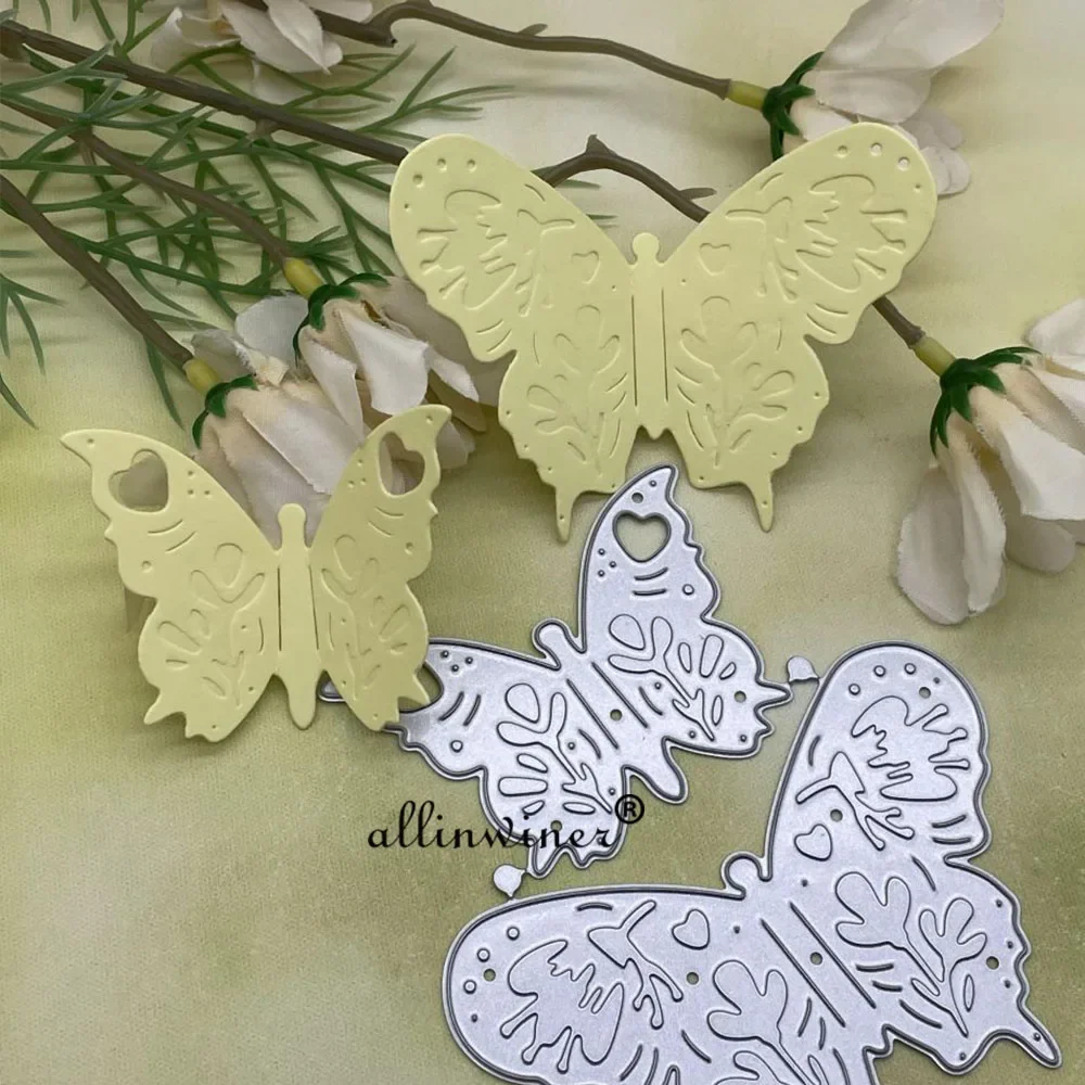 Papercraft Supply Invitation - แม่พิมพ์ตัดกระดาษรูปผีเสื้อแบบหลายชั้น สำหรับตกแต่งงานฝีมือ งานประดิษฐ์ ตกแต่งหน้าอัลบั้มเชิญงาน และอุปกรณ์ตกแต่งอื่นๆ