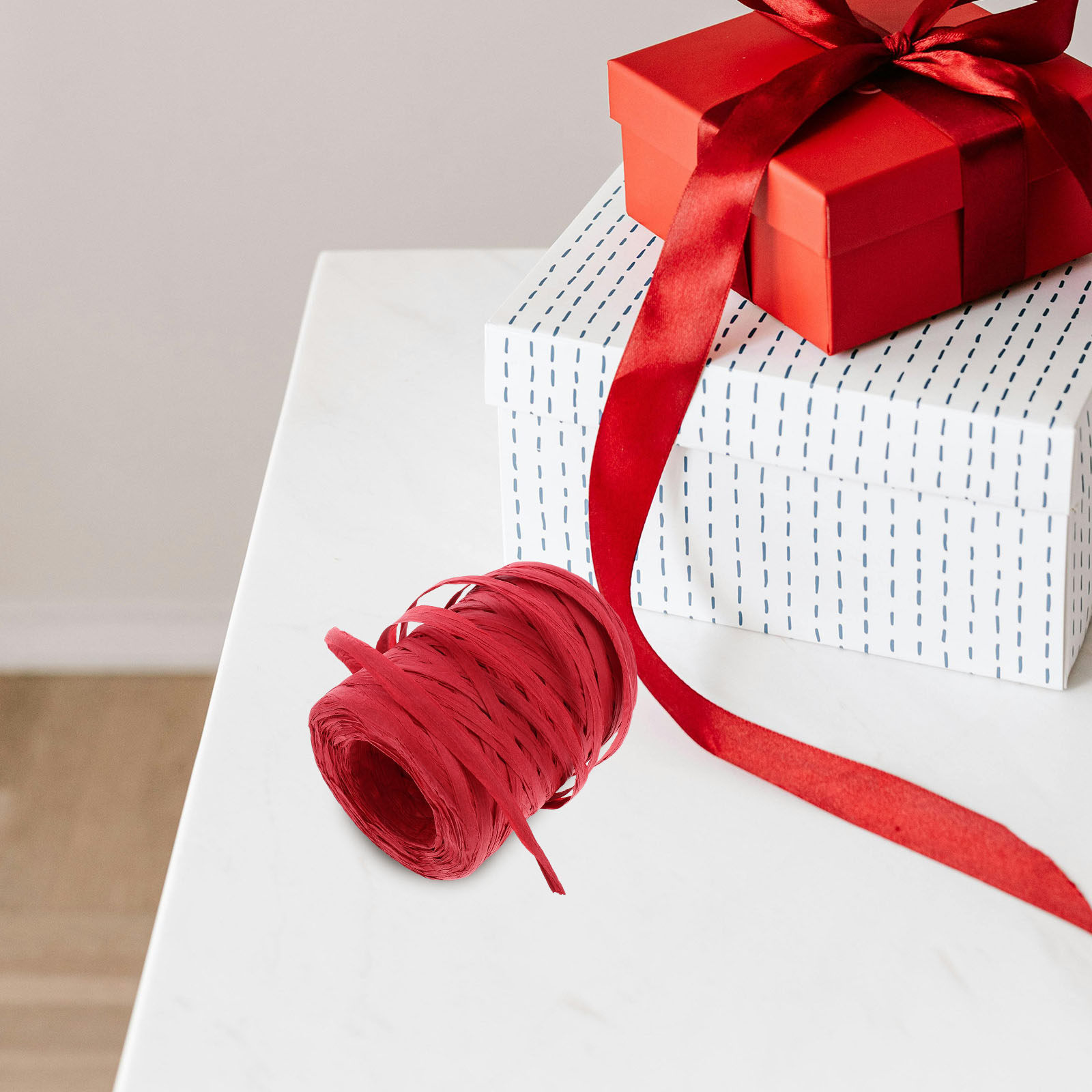 1 ม้วน กระดาษราฟเฟีย 100 เมตร  - Papercraft Supply Ribbon บทวิจารณ์และราคา