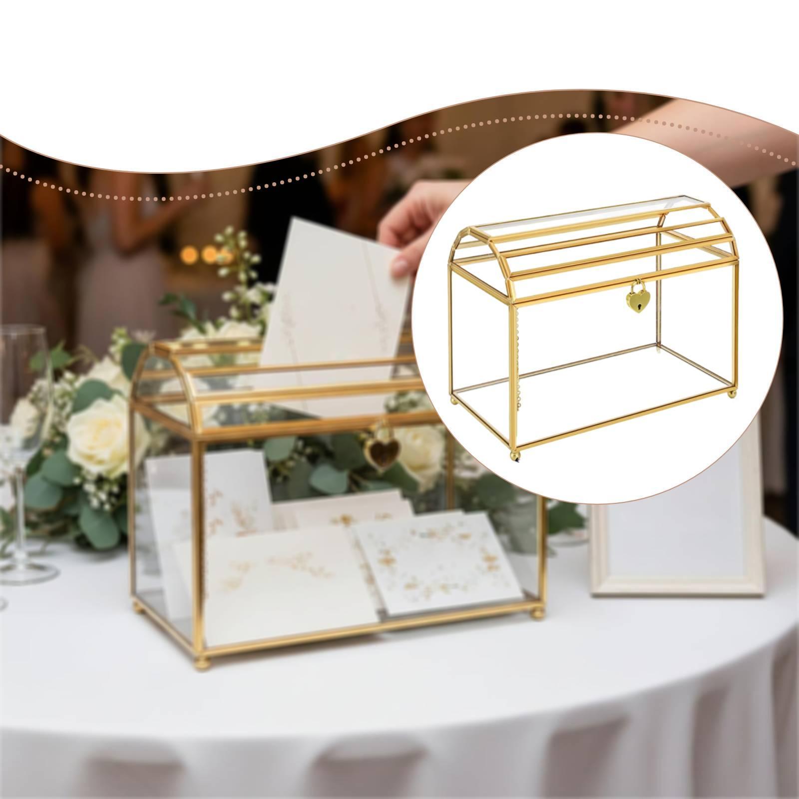 กล่องใส่การ์ดแต่งงานแบบแก้ว กล - Event Party Box บทวิจารณ์และราคา