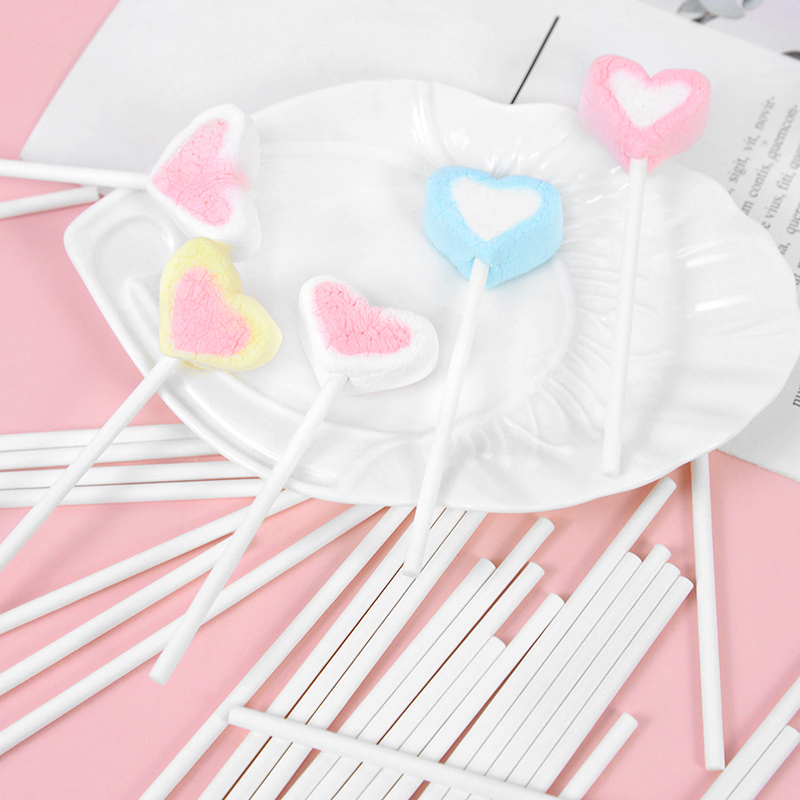 100pcs Solid Core สีขาวกระดาษ  - Cotton Candy Cone บทวิจารณ์และราคา
