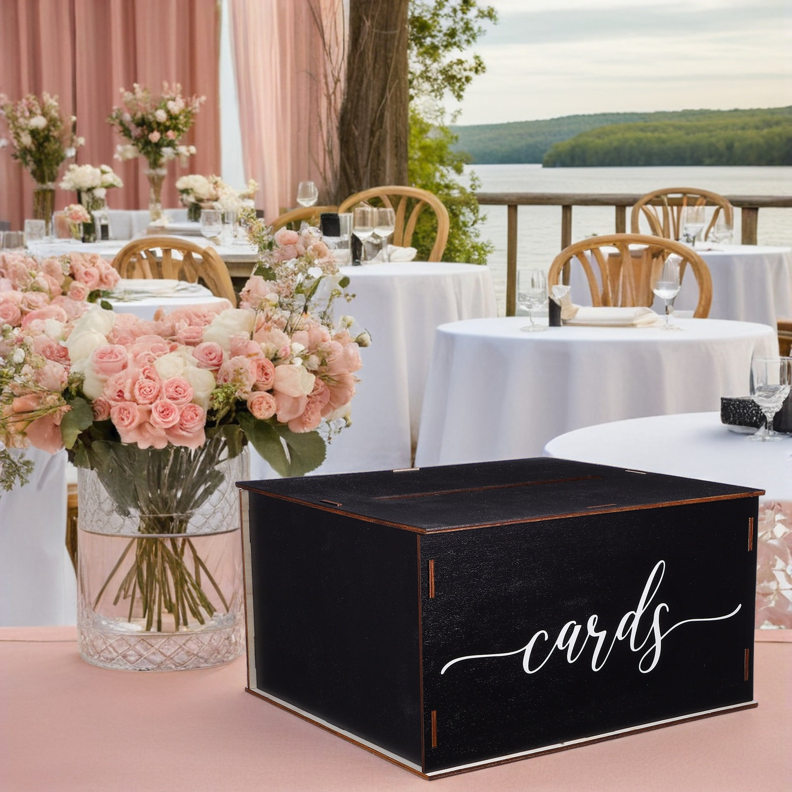 กล่องใส่การ์ดไม้สำหรับงานแต่งง - Event Party Box บทวิจารณ์และราคา
