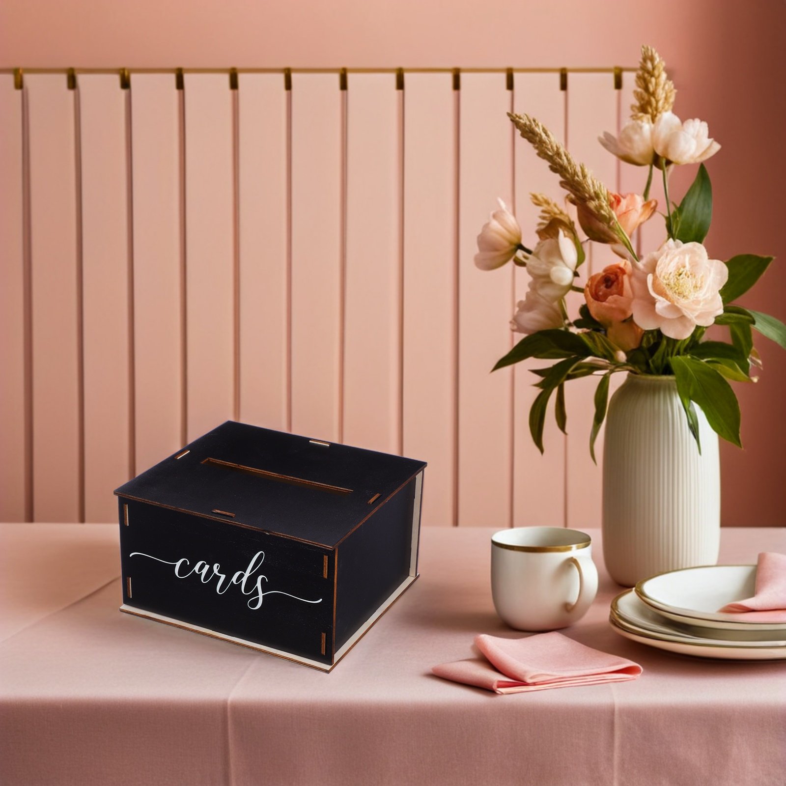 กล่องใส่การ์ดแต่งงานไม้สไตล์เร - Event Party Box บทวิจารณ์และราคา