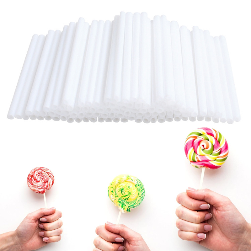 100 ชิ้น DIY Candy Sticks Loll - Cotton Candy Cone บทวิจารณ์และราคา