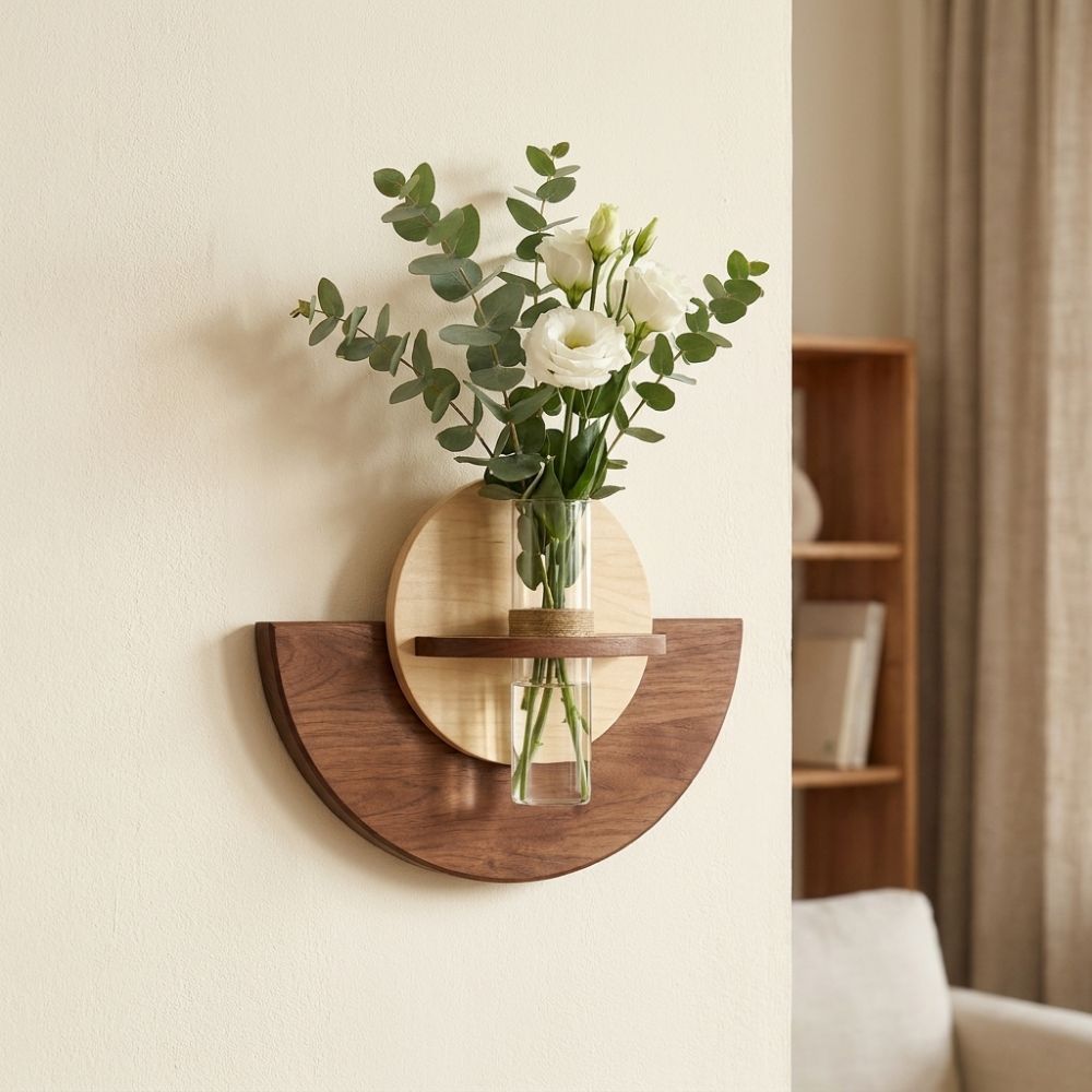 ชั้นวางดอกไม้ติดผนังรูปวงรี ทำ - Flower Wall Panel บทวิจารณ์และราคา